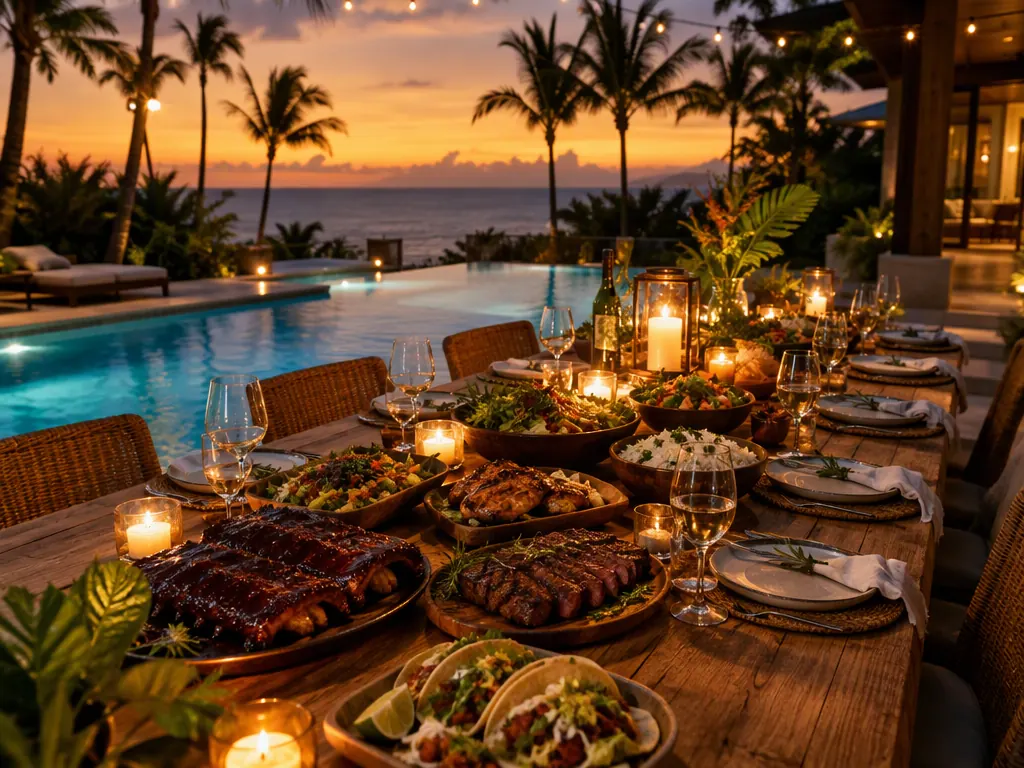 Luxury villa dining with private chef in Los Suenos